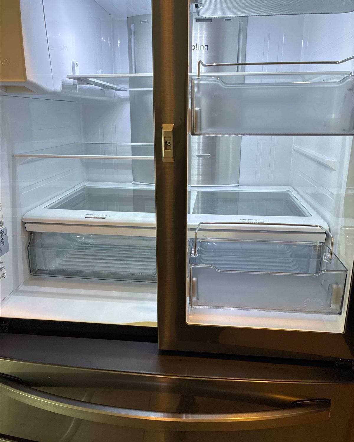 Spotless refrigerator interior after a deep cleaning in Hamburg, NJ